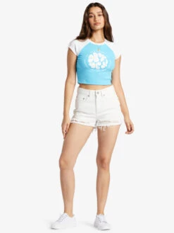 Roxy New Swell Denim Shorts -Helena Shop arjds03030 roxyw wbk0 frt9