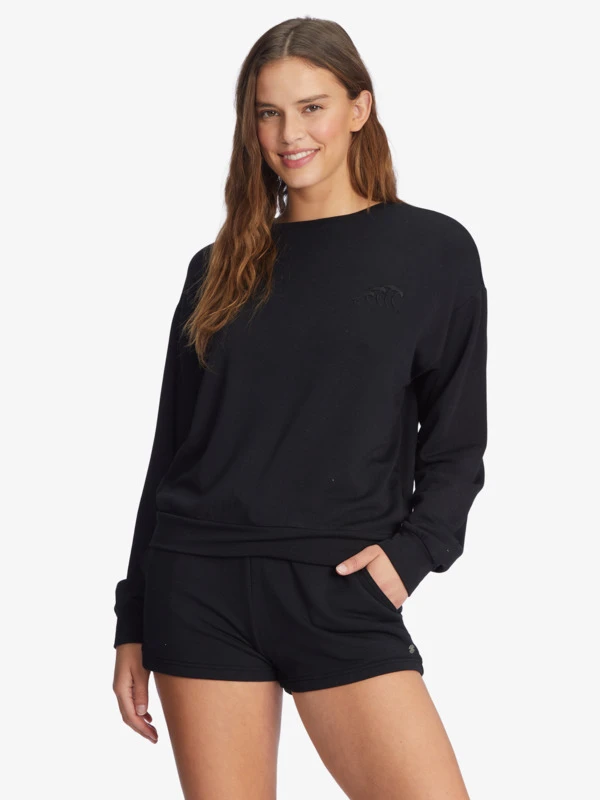Roxy Surfing By Moonlight Long Sleeve Lounge Top 1 Roxy Surfing By Moonlight Long Sleeve Lounge Top