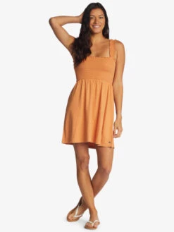 Roxy Hanging 10 Knit Off-The-Shoulder Dress -Helena Shop arjkd03265 roxyw ckn0 frt9