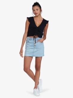 Roxy Flirty Vibe V-Neck Top -Helena Shop arjkt03312 roxyw kvj0 frt3