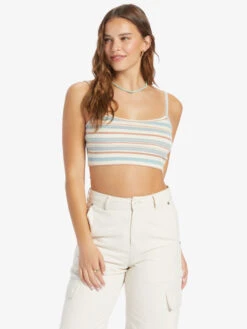Roxy Best Time Of Day Stripe Cozy Knit Camisole