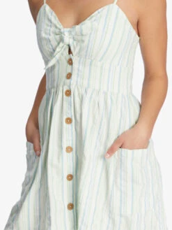 Roxy Under The Cali Sun Strappy Buttoned Dress -Helena Shop arjwd03289 roxyw gdh3 dtl1