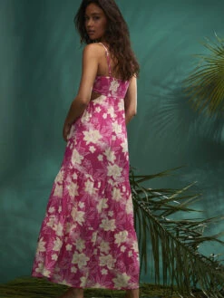 Roxy Hot Tropics Maxi Dress 13 Roxy Hot Tropics Maxi Dress -Helena Shop arjwd03514 roxym mjy6 bck1