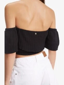 Roxy Seaside Heaven Off The Shoulder Crop Top -Helena Shop arjwt03284 roxyw kvj0 dtl1