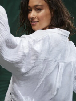 Roxy Mellow Morning Long Sleeve Shirt -Helena Shop arjwt03318 roxym wbk0 bck2