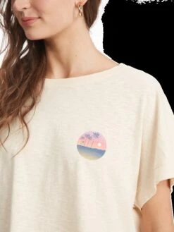 Roxy When In Hawaii Boat Neck T-Shirt 11 Roxy When In Hawaii Boat Neck T-Shirt -Helena Shop arjzt07135 roxyw teh0 dtl2