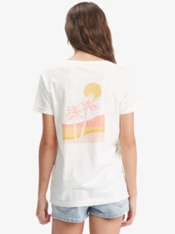 Roxy Palm Lines T-Shirt -Helena Shop arjzt07145 roxyw wbk0 bck1