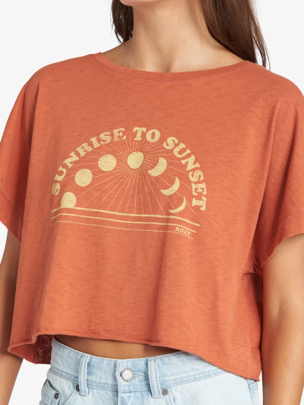 Roxy Sunrise To Sunset Drop Shoulder T-Shirt 5 Roxy Sunrise To Sunset Drop Shoulder T-Shirt - Image 5