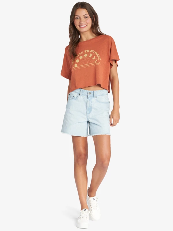 Roxy Sunrise To Sunset Drop Shoulder T-Shirt 2 Roxy Sunrise To Sunset Drop Shoulder T-Shirt - Image 2