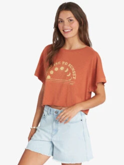 Roxy Sunrise To Sunset Drop Shoulder T-Shirt 8 Roxy Sunrise To Sunset Drop Shoulder T-Shirt -Helena Shop arjzt07241 roxyw cns0 sd1