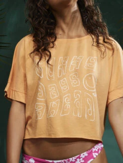 Roxy Sunny Smiles T-Shirt -Helena Shop arjzt07566 roxym ngz0 bck2