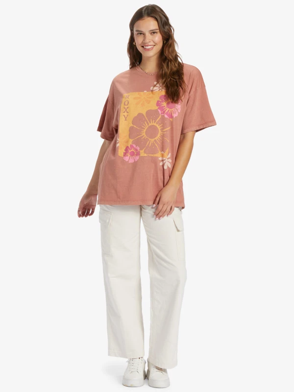 Roxy Florals Oversized T-shirt 4 Roxy Florals Oversized T-shirt - Image 4