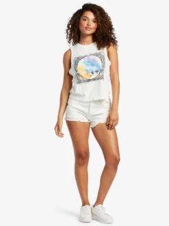 Roxy Throwback Sleeveless T-Shirt -Helena Shop arjzt07647 roxyw wbk0 frt9