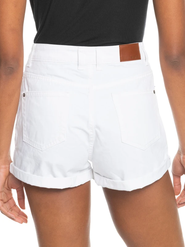 Roxy Authentic Summer White High Denim Shorts 9 Roxy Authentic Summer White High Denim Shorts - Image 9