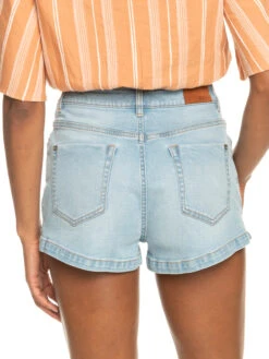 Roxy Holiday Stuff High Waist Denim Shorts -Helena Shop erjds03289 roxyw bfn0 bck1