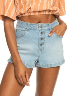 Roxy Holiday Stuff High Waist Denim Shorts -Helena Shop erjds03289 roxyw bfn0 frt1