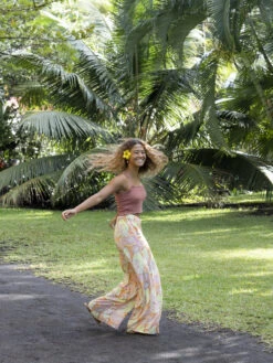 Roxy Midnight Avenue Wide Leg Pants -Helena Shop erjnp03508 roxyl ngz6 frt3