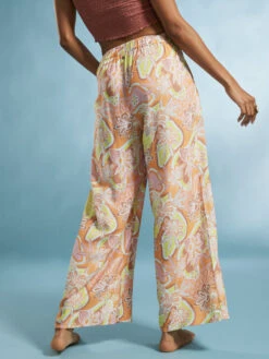 Roxy Midnight Avenue Wide Leg Pants -Helena Shop erjnp03508 roxym ngz6 bck1