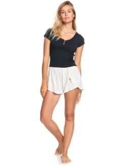 Roxy Current Mood Cozy Lounge Shorts -Helena Shop erjns03394 roxyw teh8 frt9