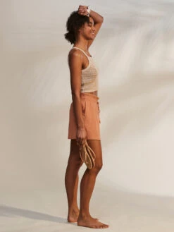 Roxy Sweet Souvenir High Waist Shorts -Helena Shop erjns03432 roxym ckl0 frt10