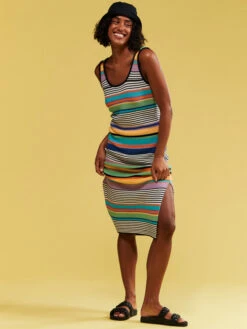 Roxy Sunshine Bouquet Midi Length Strappy Dress -Helena Shop erjsw03562 roxym kyh6 frt9