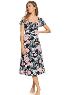 Helena Shop 20 Roxy Canyon Moon Short Sleeve Midi Dress