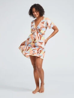 Roxy Summer Flow Printed Mini Dress 12 Roxy Summer Flow Printed Mini Dress -Helena Shop erjwd03675 roxym cpq6 frt4