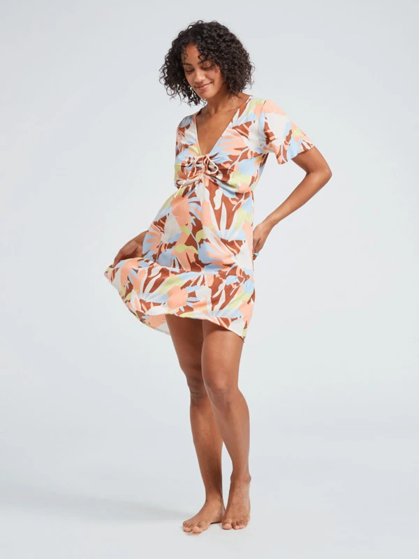 Roxy Summer Flow Printed Mini Dress 4 Roxy Summer Flow Printed Mini Dress - Image 4