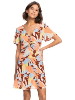 Roxy Summer Flow Printed Mini Dress 13 Roxy Summer Flow Printed Mini Dress -Helena Shop erjwd03675 roxyw cpq6 frt1