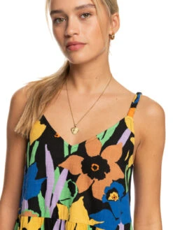 Roxy Waiting Line Printed Midi Dress -Helena Shop erjwd03704 roxyw kvj6 frt3