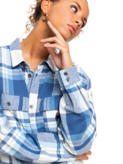 Roxy Both Ways Long Sleeve Shirt -Helena Shop erjwt03546 roxyw wbk3 frt3