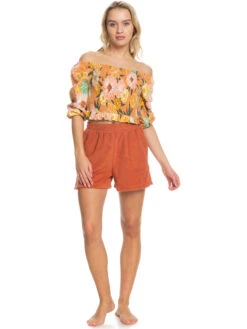 Roxy Like The Sun Again Woven Off The Shoulder Top -Helena Shop erjwt03557 roxyw ckn8 frt9