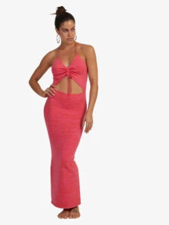 Roxy Bold As Love Halter Dress -Helena Shop urjkd03058 roxyw nmb0 frt1