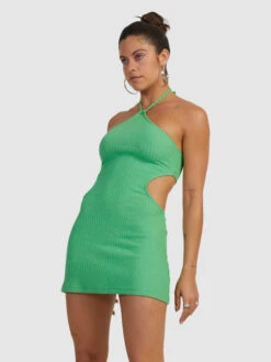 Roxy Izabella Halter Dress -Helena Shop urjkd03060 roxyw gns0 frt1