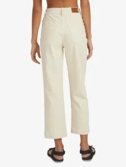 Roxy Jana Cord High Waist Corduroy Pants -Helena Shop urjnp03028 roxyw teh0 bck1