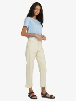 Roxy Jana Cord High Waist Corduroy Pants -Helena Shop urjnp03028 roxyw teh0 sd1