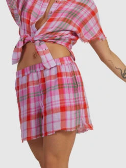Roxy Tartan Times Shorts -Helena Shop urjns03054 roxyw pfm8 sd1