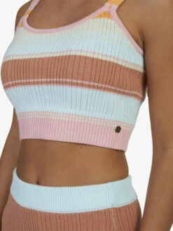 Roxy Playa Morning Knitted Vest -Helena Shop urjsw03031 roxyw bek8 dtl1