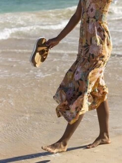 Roxy Sunnier Shores Woven Maxi Dress -Helena Shop urjwd03116 roxyl ckn8 frt4