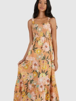 Roxy Sunnier Shores Woven Maxi Dress -Helena Shop urjwd03116 roxyw ckn8 dtl1