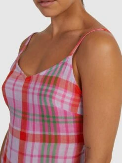 Roxy Tartan Times Slip Shirt Dress -Helena Shop urjwd03154 roxyw pfm8 dtl1