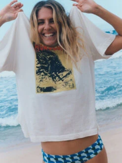 Roxy Poster Oversized T-Shirt -Helena Shop urjzt03747 roxyl yef8 frt3