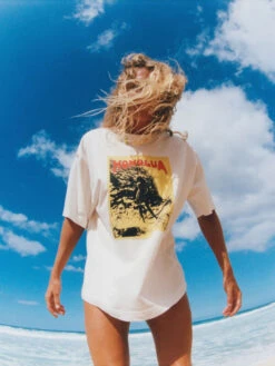 Roxy Poster Oversized T-Shirt -Helena Shop urjzt03747 roxyl yef8 frt4